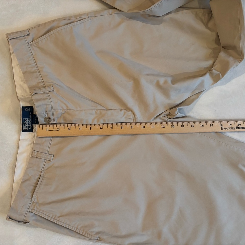 Polo Ralph Lauren Salinger Straight Fit Chino Pant Tan Size 38T/36 Cotton - Picture 10 of 15
